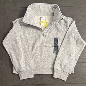 25. All in Motion Gray Quarter-Zip Pullover